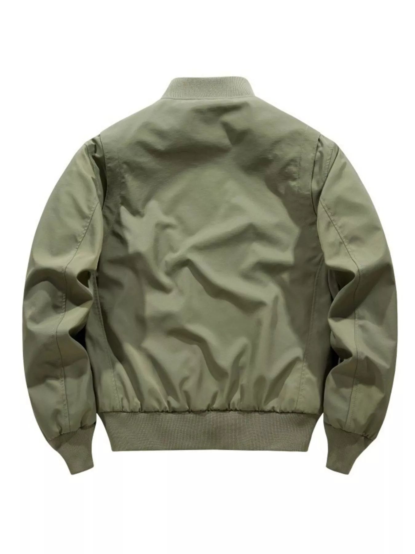Men's Plus Size Zip Up Long Sleeve Jacket