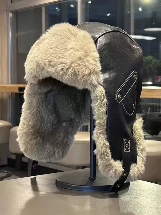 Warm Fuzzy Ear Flap Hat