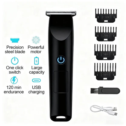 Men Pro Electric Hair Clippers Beard Trimmer Cutting Barber Shaving Machine Black Logistics Only For USPS. TK TMEU Only For Self-pickup