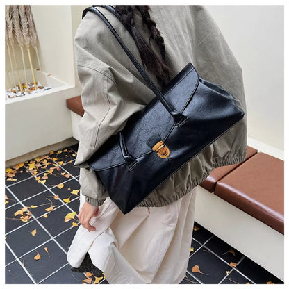 Vintage Style Leather Shoulder Bag