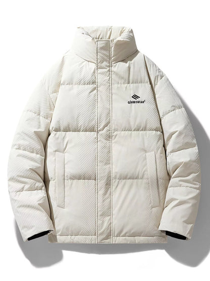 Men's Plus Size Zip Up Padded Puffer Jacket