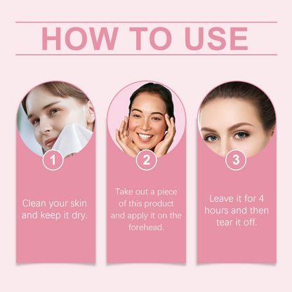 EELHOE Forehead Patch Lifts, Nourishes, Nourishes, Moisturizes And Reduces Wrinkles