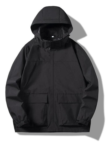 Men's Plus Size Hooded Windproof Outdoor  Jacket