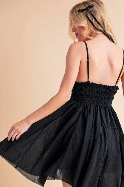 Aemi+Co Lace Detail Mini Cami Dress