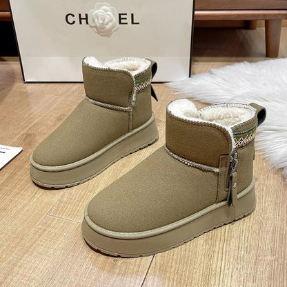 Round Toe Platform Boots