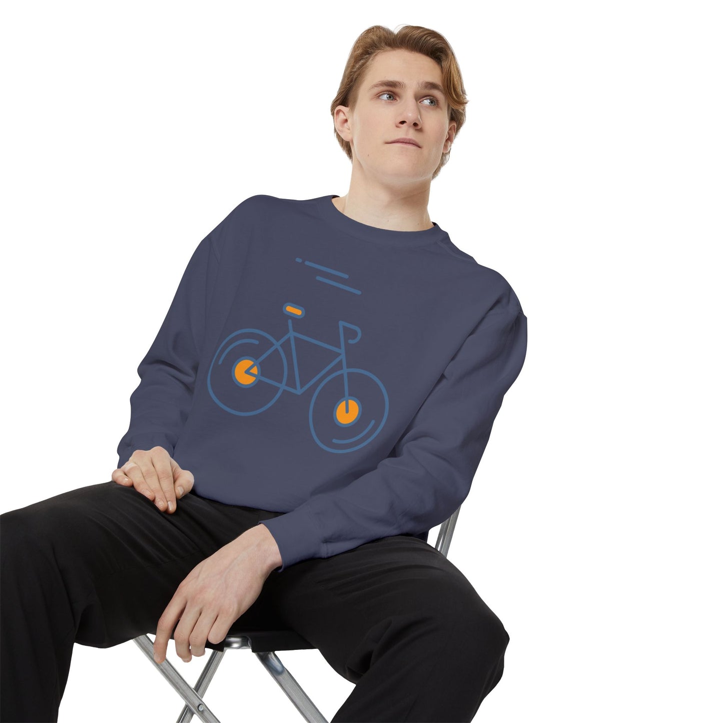 SW-063ML-24 Unisex Warm Garment-Dyed Sweatshirt