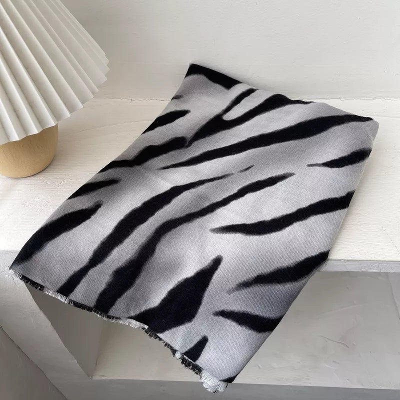Zebra Print Lightweight Scarf