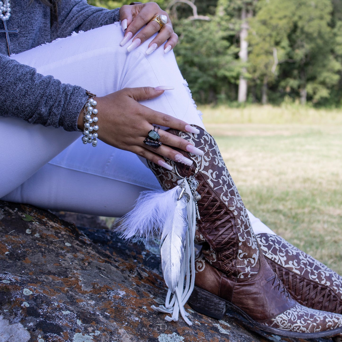 Pearl Triple Strand Bracelet 804a