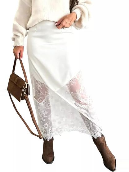 Lace Trim Skirt