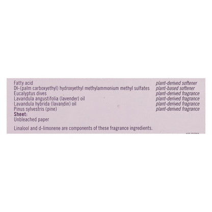 Seventh Generation Eucalyptus & Lavender Fabric Softener Sheets (Pack of 4)