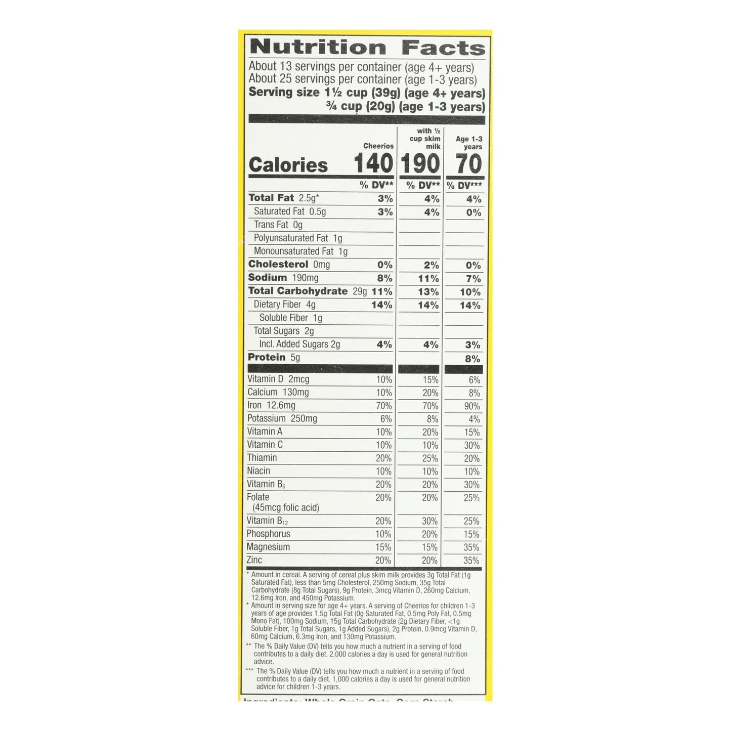 Cheerios Oat Cereal 18oz (Pack of 10)