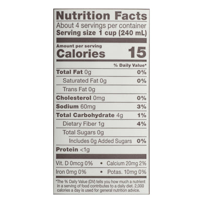 Bonafide Provisions Low Sodium Vegetable Broth, No Salt Added, 32 Oz Pack of 6