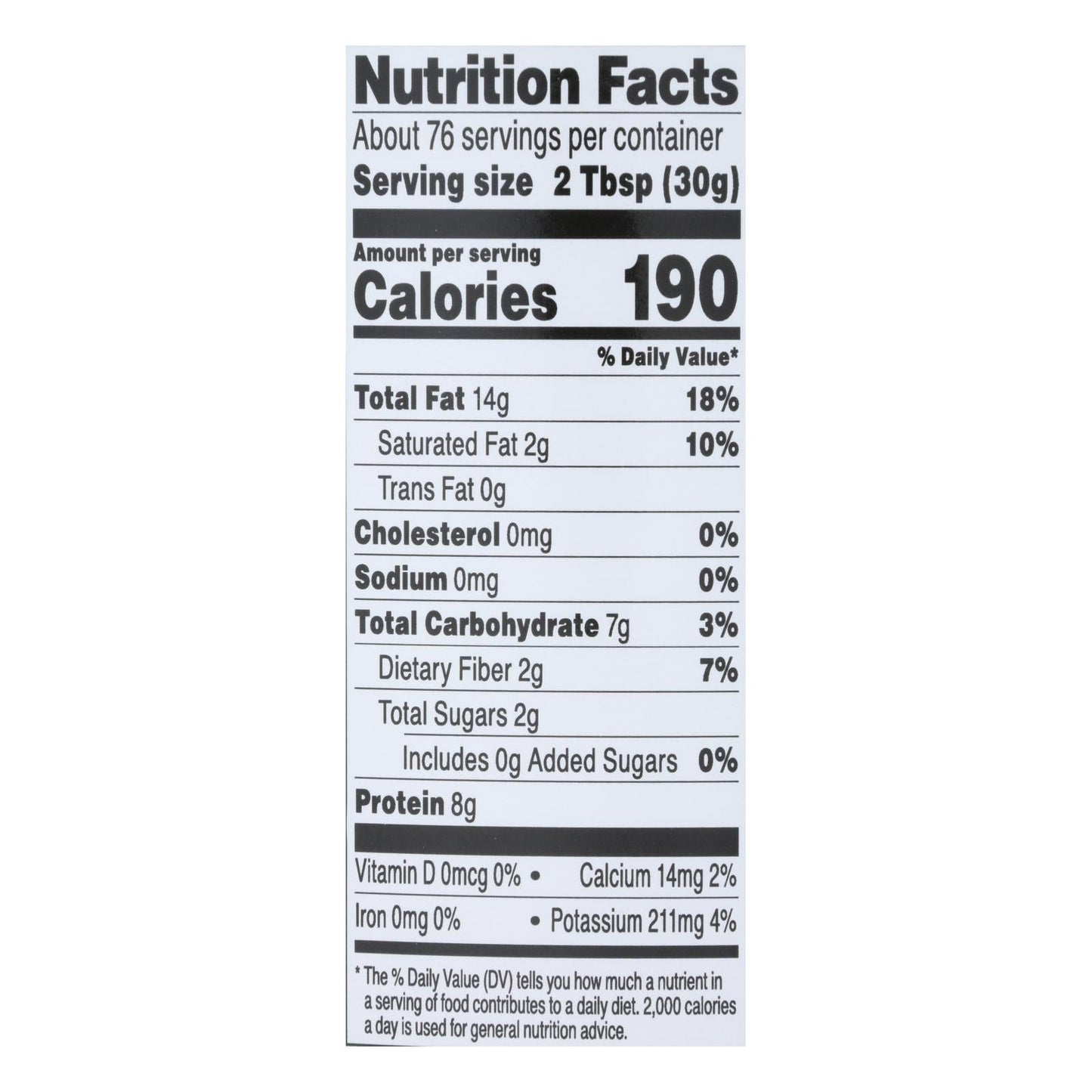 Once Again Creamy No Salt Peanut Butter (5 lbs)