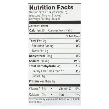 Garden of Eatin' Taco Seasoning Mix, 1.4 oz, Pack of 12
