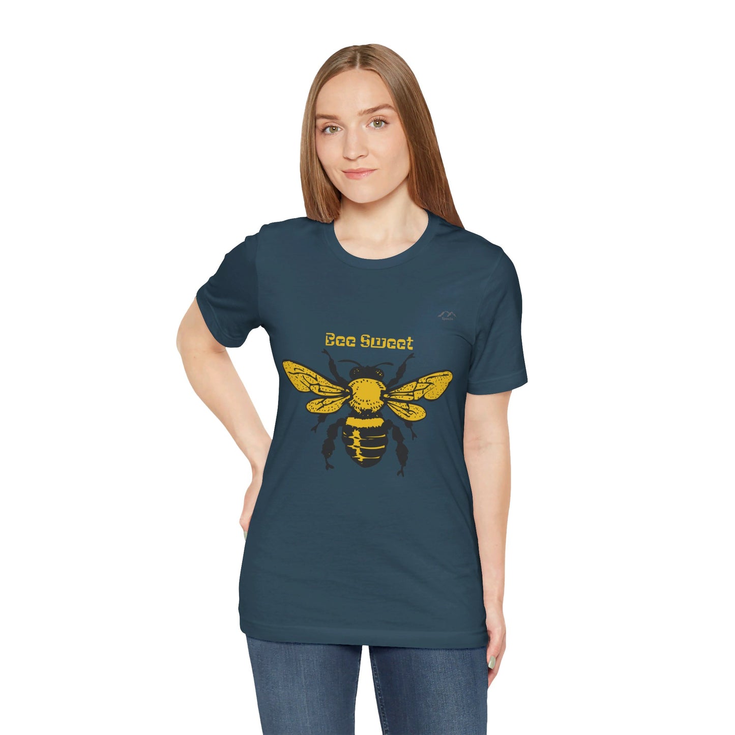 TS-012ML-24 women’s Bee shirt  Lover Gift Honeybee Art Design
