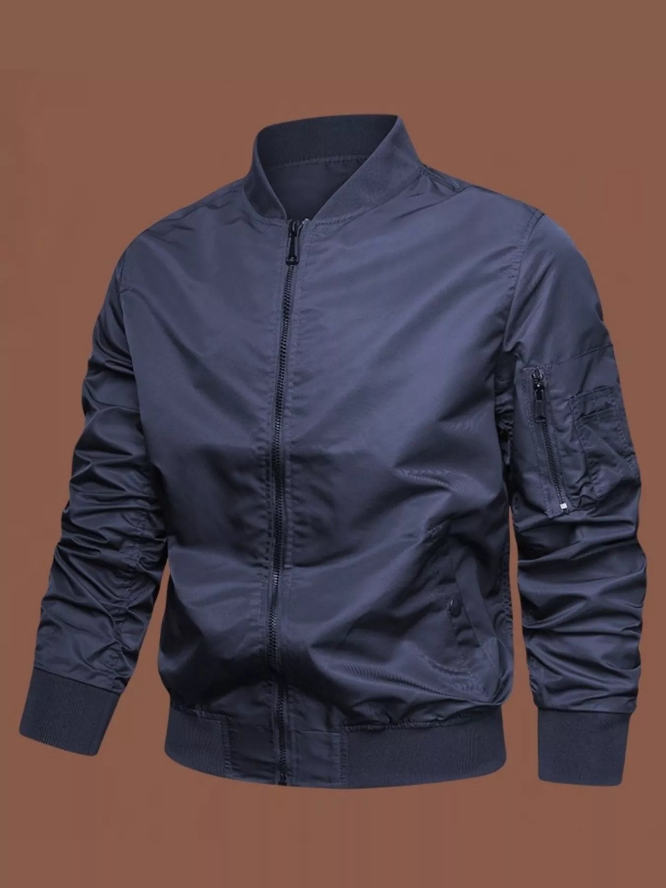 Men's Plus Size Classic Lightweight Bomber Jacket