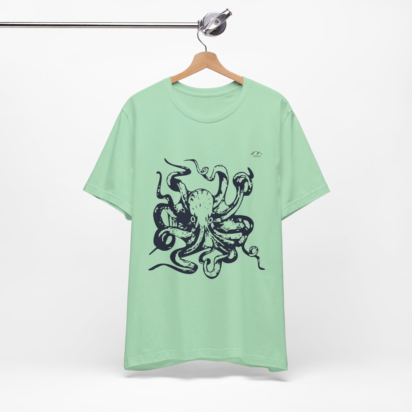 TS-034ML-24 Octopus T-Shirt Ocean Lover Octopus Art Design