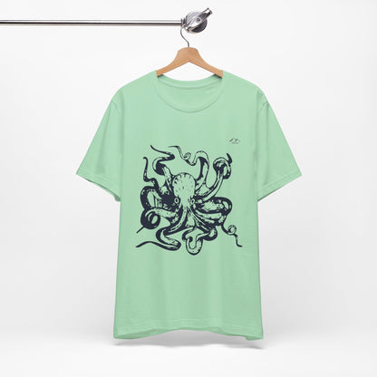 TS-034ML-24 Octopus T-Shirt Ocean Lover Octopus Art Design