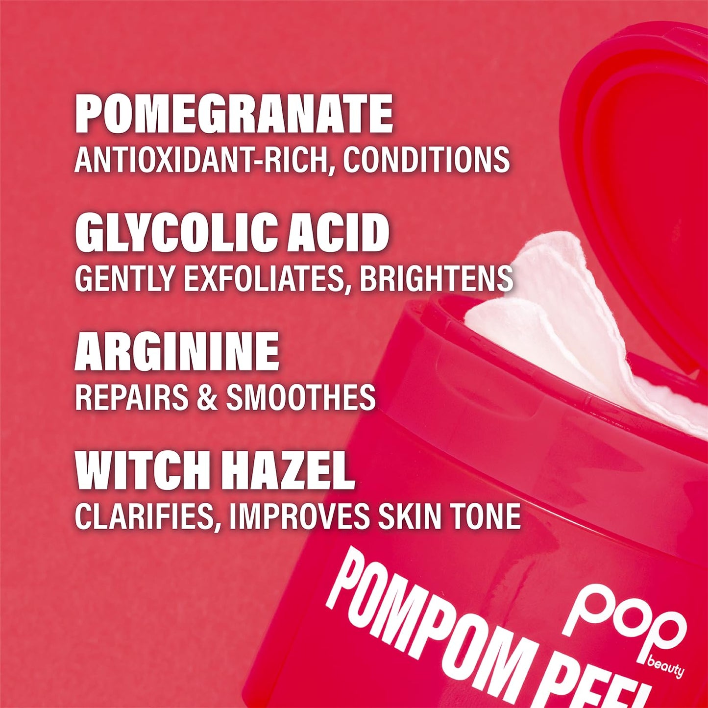 POP Beauty POMPOM Peel Exfoliating Pads
