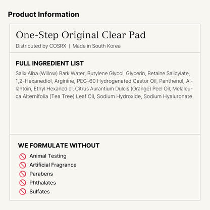 Cosrx Original Clear Pad