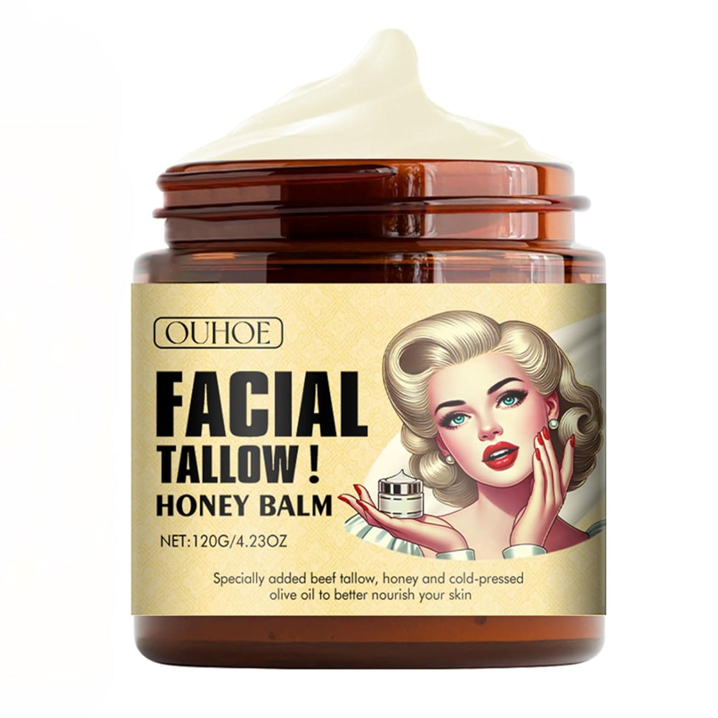OUHOE Facial Tallow Honey Balm