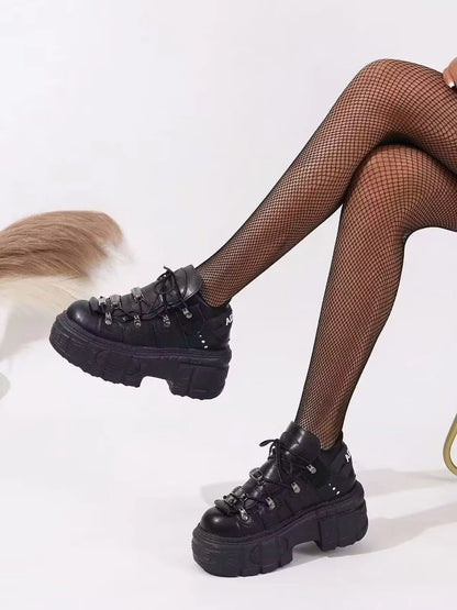 Lace Up Platform Sneakers