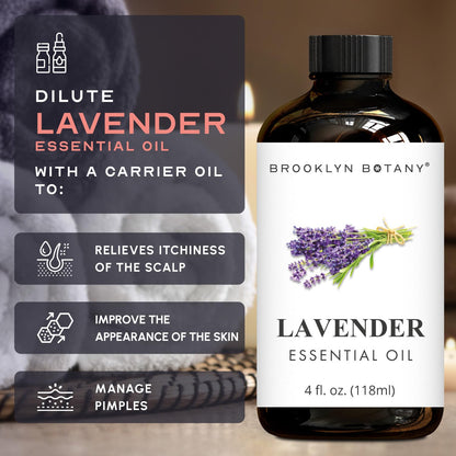 Lavender Essential Oil - Huge 4 Fl Oz - 100% Pure and Natural - Premium Grade