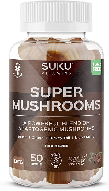 Suku Vitamins Gummy Super Mushrooms (Pack of 50)
