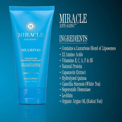 Miracle Anti-Aging Shampoo Hair and Follicle Therapy, 6 oz