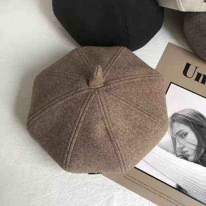 Solid Color Beret Hat