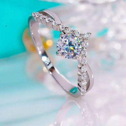 Moissanite 925 Sterling Silver Ring