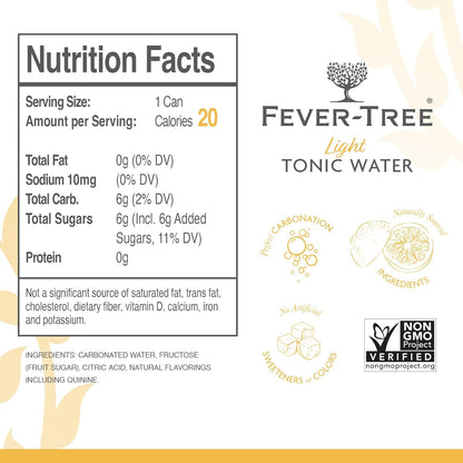 Fever-tree Refreshingly Light Tonic 3-Pack, 8.5 fl oz Cans