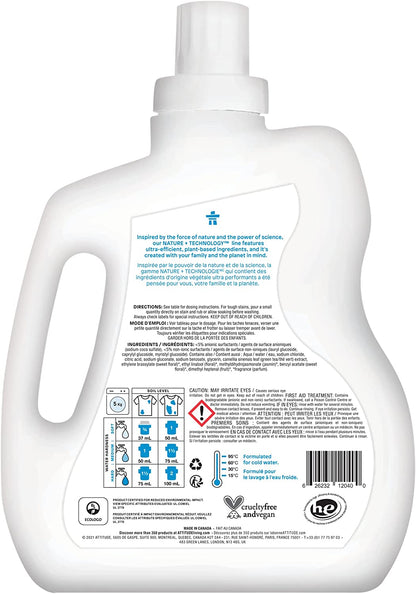 Attitude Wildflowers Laundry Detergent, 67.6 oz