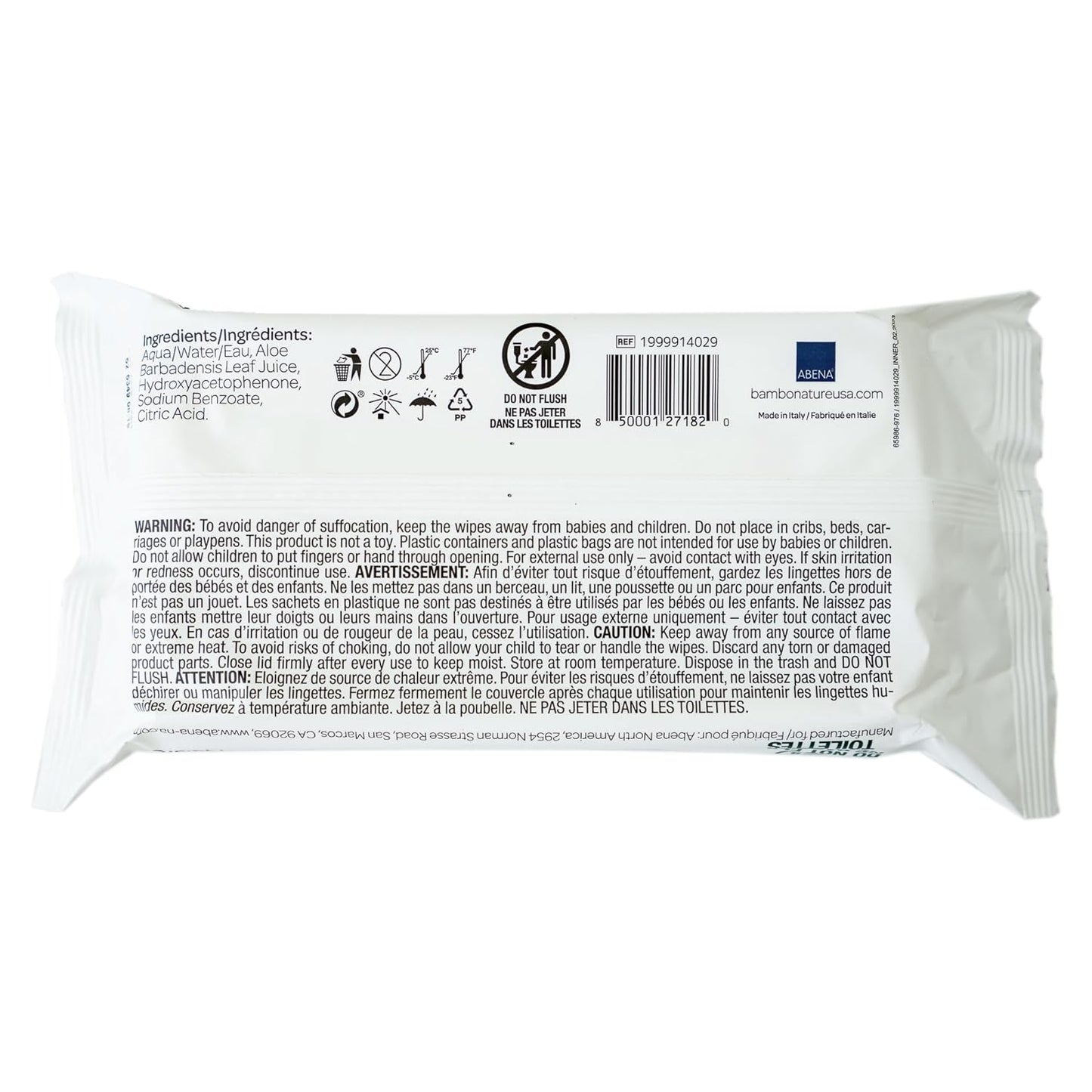 Bambo Nature Organic Baby Wipes: 99% Water (Pack of 12, 64 ct. Each)