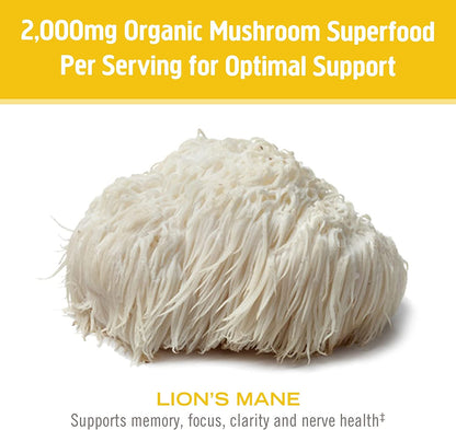 Om Lion's Mane Organic Mushroom Powder - 7.05 Oz
