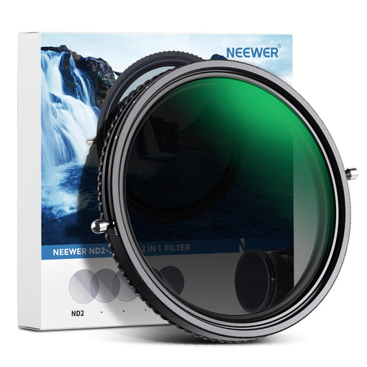 NEEWER 2 in 1 58mm Variable ND Filter ND2-ND32&CPL Circular Polarizer Filter