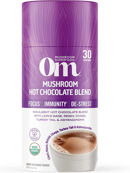Om Mushroom Superfood Hot Chocolate Blend, 8.47 oz