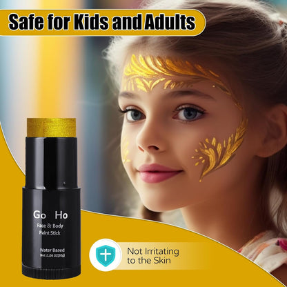 GO HO Yellow Face Body Paint Stick