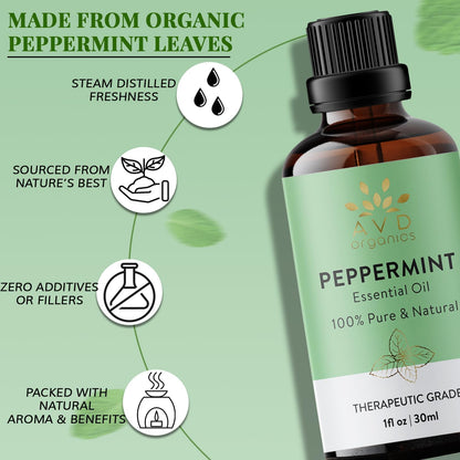 AVD Organics Peppermint Essential Oil