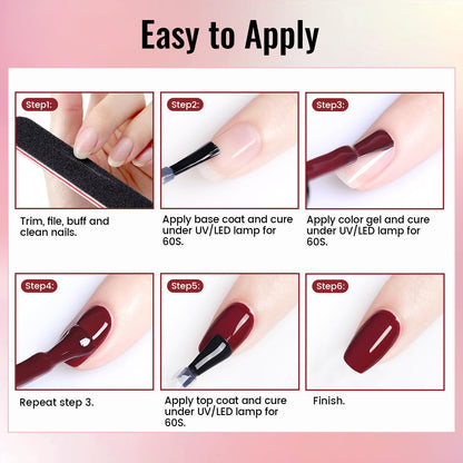 JODSONE Gel Nail Polish Kit with U V Light 32 Colors Gel Polish Nail