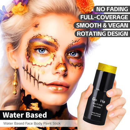 GO HO Yellow Face Body Paint Stick