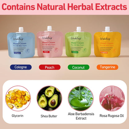WEKLOP Natural Moisturizing Travel Size Hand Cream