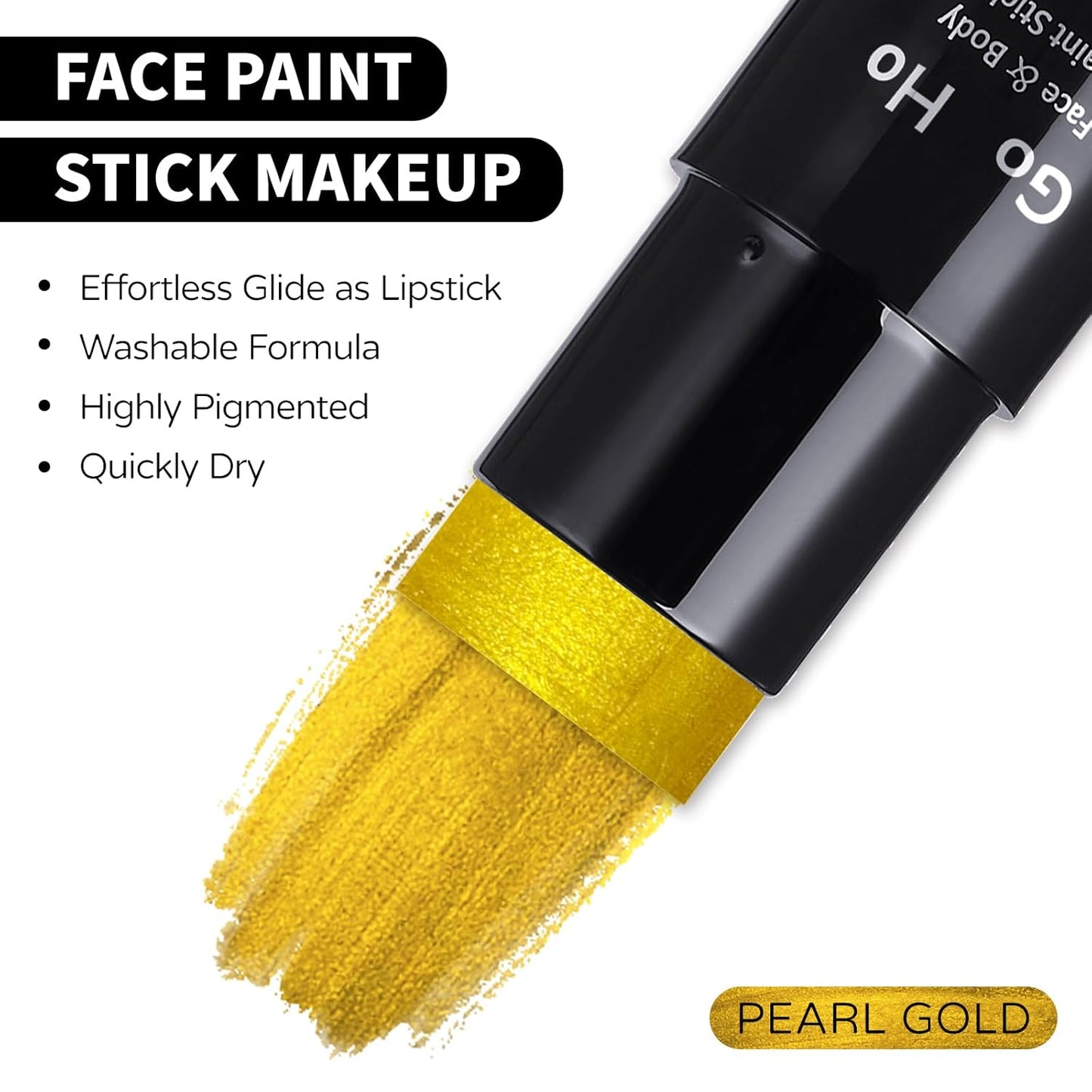 GO HO Yellow Face Body Paint Stick