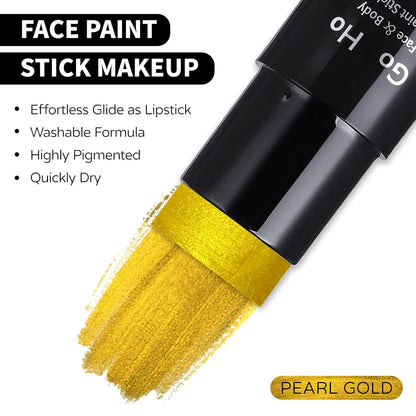 GO HO Yellow Face Body Paint Stick