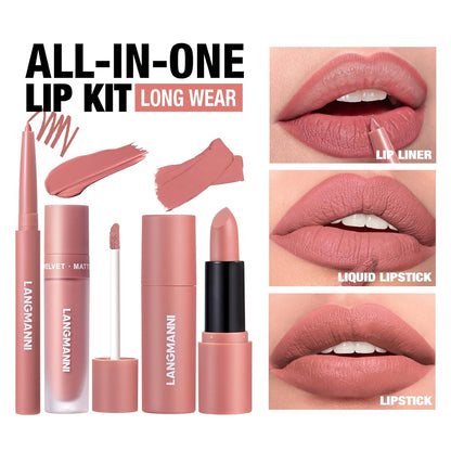 3 in 1 Matte Velvet Lip set