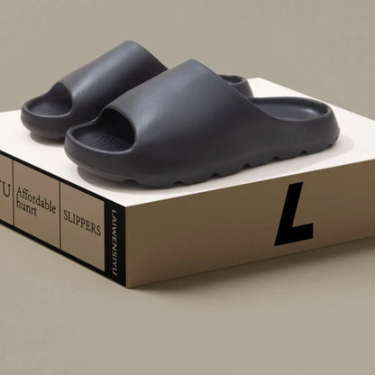 Open Toe Platform Slippers