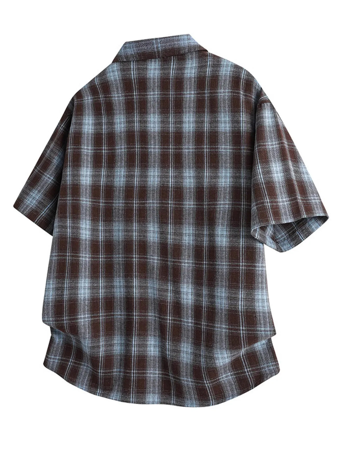 Men's Plus Size Plaid Button Up Casual Shirt