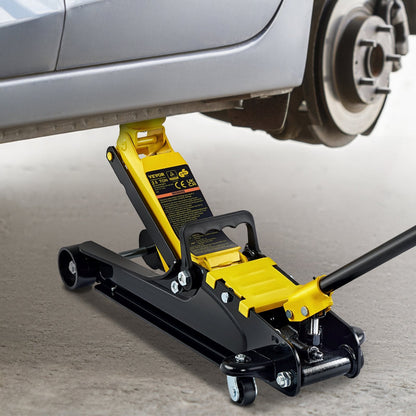 VEVOR Low Profile Floor Jack 2.5 Ton Heavy Steel Single Piston HydraulicPump