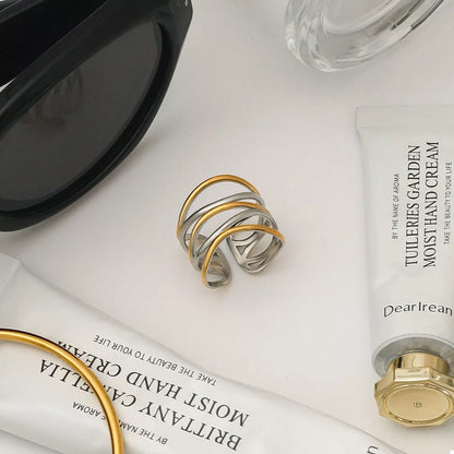 Two-Tone Open Ring