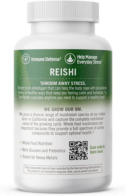 Om Mushroom Superfood Reishi Capsules, 90 Count